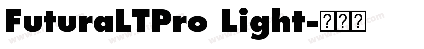 FuturaLTPro Light字体转换